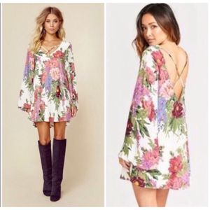 Show Me Your MuMu Joni Flow Boho Bell Sleeve Dress